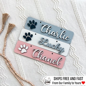 Personalized Pet Crate Sign Personalized Hanging Crate Tag Gift for Pets Personalized Pet Gift Shiplap Crate Tag Farmhouse Crate Christmas