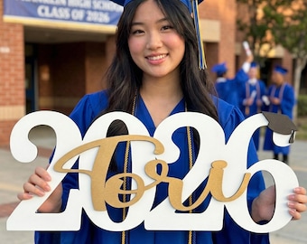 Graduation Sign Senior 2027 | Custom Wooden Name Decor | Class Of 2027 Party Backdrop
