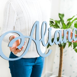 Wooden Name Sign Custom Name Sign Baby Shower Gift Custom Nursery Decor Name Wall Decor Sign for Nursery Personalized Name Sign