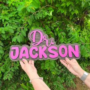 Custom Doctor and Nurse Office Signs Personalized Gifts for Medical Professionals Graduation or Appreciation