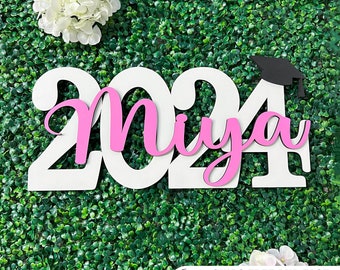 Grad 2024 Graduation Backdrop Graduation Party Graduation Decorations Graduation Sign Graduation Banner Personalized Sign Graduation Gifts