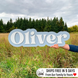 Custom Name Sign Personalized Wooden Name Sign for Nursery Wall Decor Wood Letters Baby Nursery Name Sign Wooden Sign Baby Name Sign