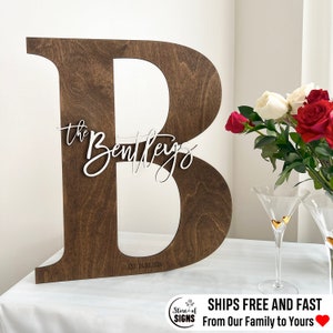 Wedding guestbook alternative wooden name sign wooden letters wedding signs wedding decorations custom wood sign wooden last name sign