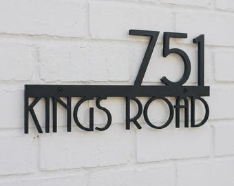 House Number Sign Rust Free HDPE Street Name Plaque For Outdoor Use