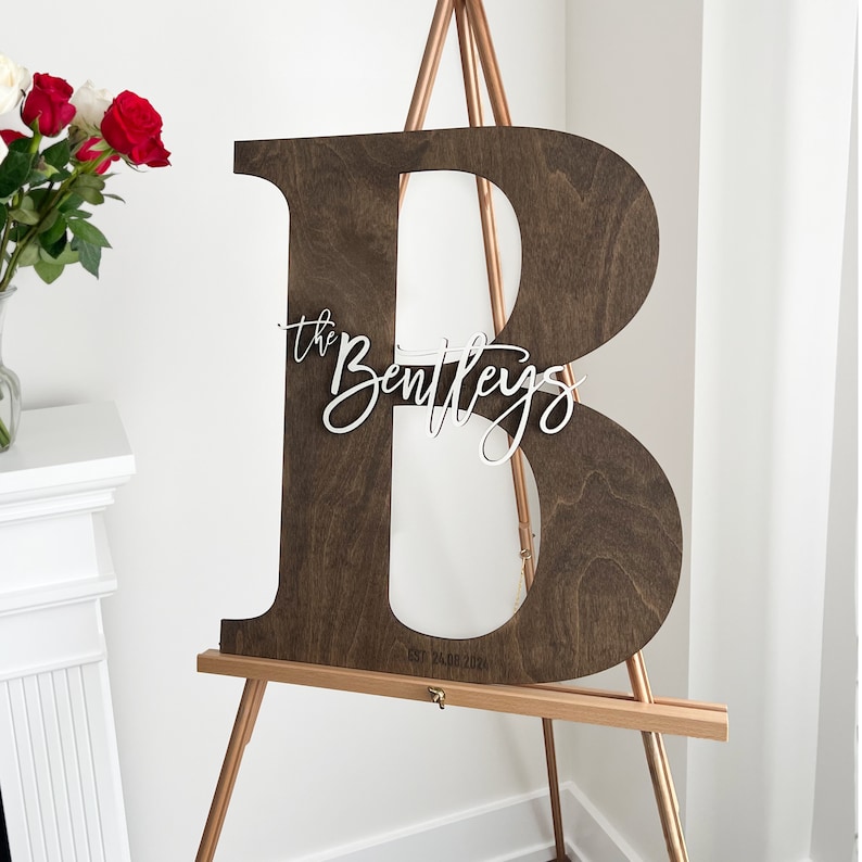 wood guest book