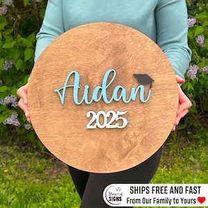 Graduation Party Personalized Guestbook 2025 2026 Guest Book Ideas 22 24 inch round