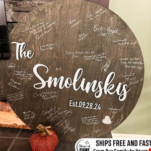 Wedding signs Wedding guest book alternative Last name wood sign Family name wooden sign Wedding date wood sign wedding gifts for the couple