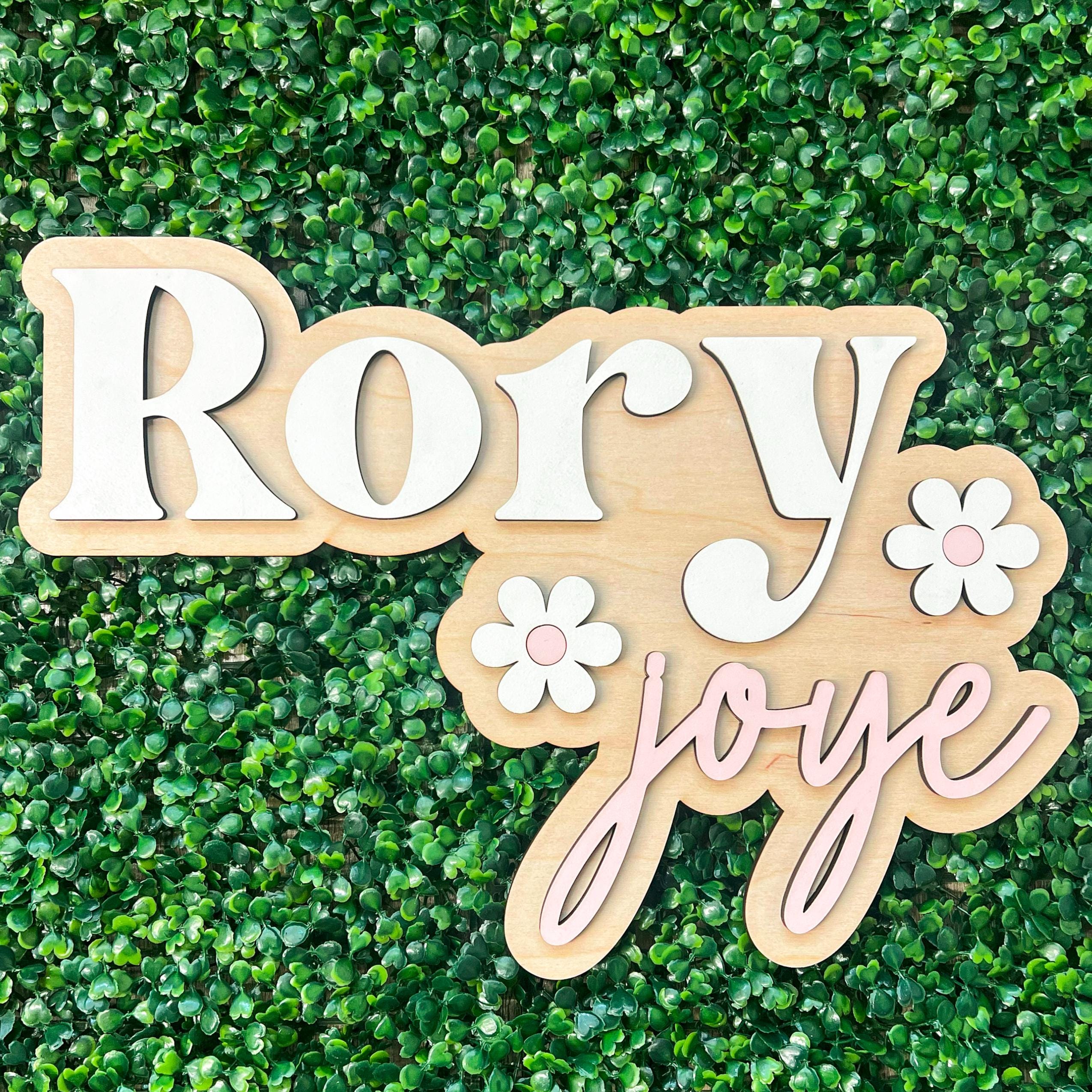 Daisy Name Sign, Nursery Name Sign, Daisy Nursery Decor, Baby Name Sign for Girl, Custom Wood Name Sign, Floral Nursery Decor Christmas Gift