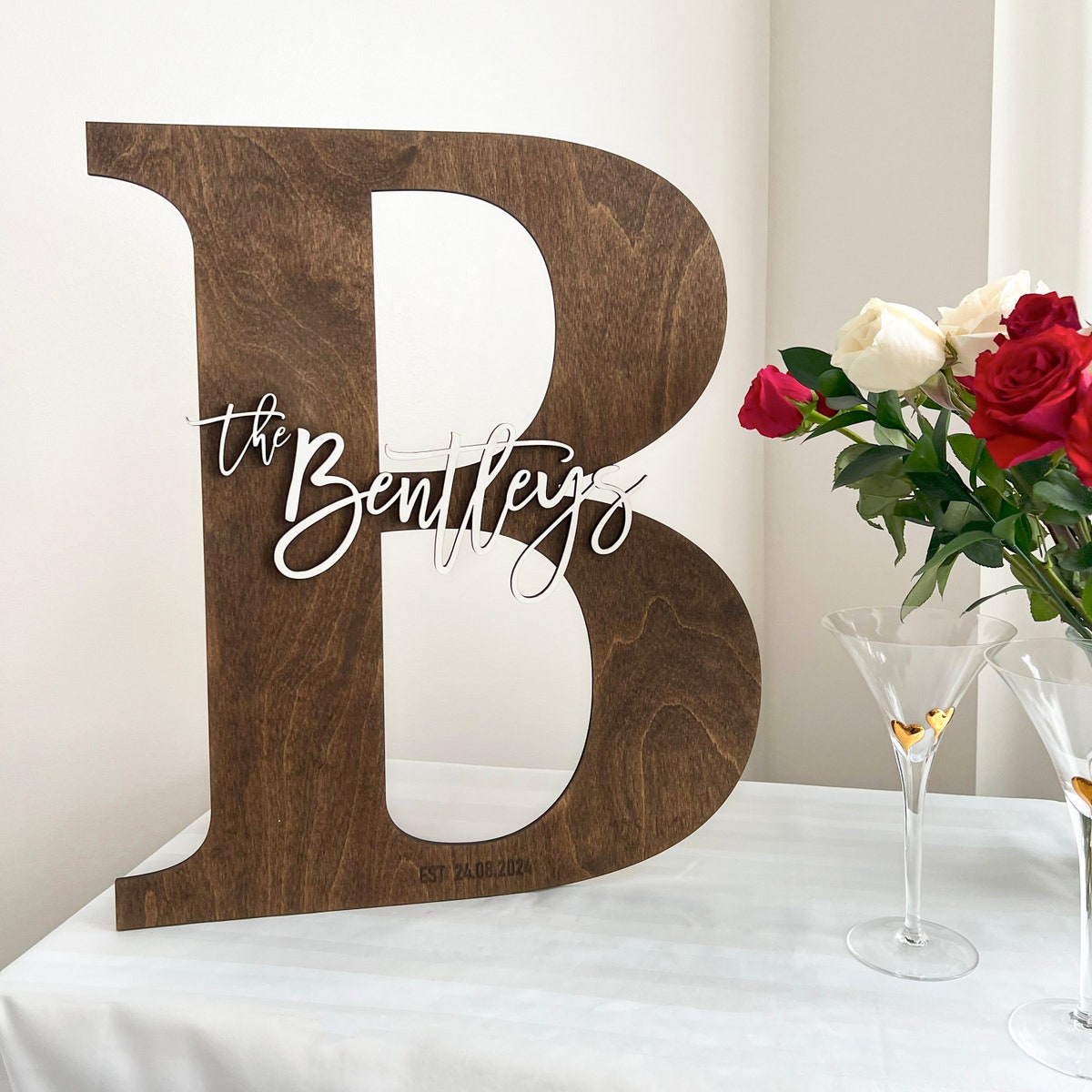 Wooden Letter Guestbook – Unique Wedding Sign Alternative - Thanksgiving and Christmas Decor - Family Reunion - US - Etsy