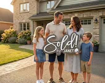 Realtor Sign Realtor Sold Sign Real Estate Closed by Sign Realtor Key Sign Sold Sign Closed Sign Realtor Marketing Key US Duties included CA
