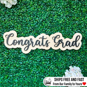 Congrats grad sign Class of 2024 college graduation gifts for her personalized graduation sign graduation party decorations