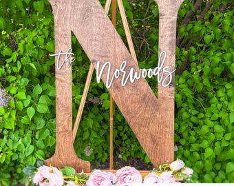 Wooden Letter Guestbook – Unique Wedding Sign Alternative - Custom Monogram Guest Book - Rustic Wedding Decor