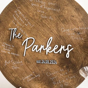 Wedding guest book alternative | Wedding guestbook | Last name wood sign | Family name wood sign | Wedding date wood sign