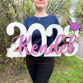 Graduation Gifts For Her Grad name sign 2025 2026 Graduation decorations Custom Kids Name Sign For Graduation Gift Grandson Graduation