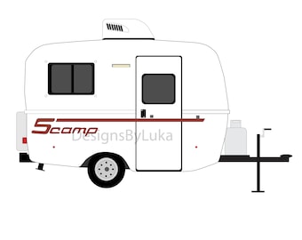 Scamp Camper, Tiny Camper, Teardrop Trailer, Travel Trailer, RV, Camper, RV, Travel, Micro Camper