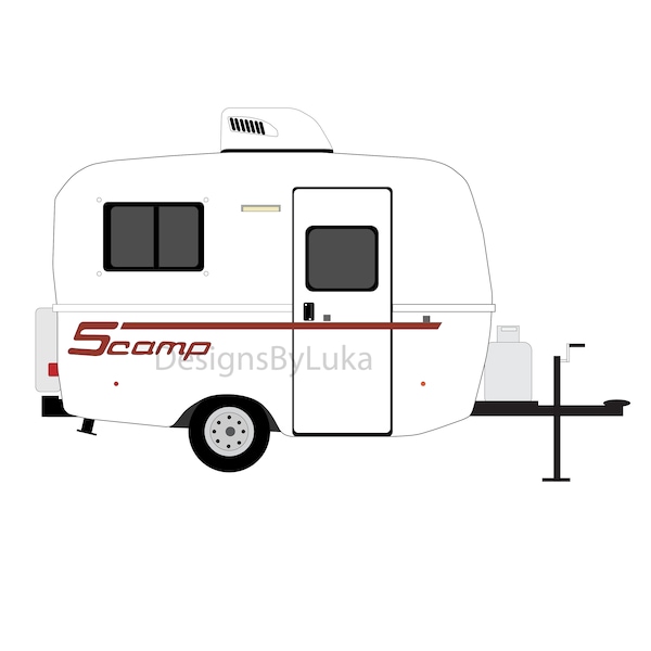 Scamp Camper, Tiny Camper, Teardrop Trailer, Travel Trailer, RV, Camper, RV, Travel, Micro Camper