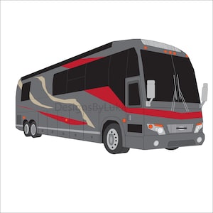 RV Drawing, Class A RV, Class A Motorhome, Camper, Motorhome, RV, Motorcoach, Prevost,