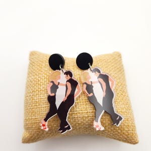 Grease Movie Earrings: Nostalgic 70s Dance