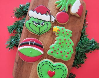 STL Files - Grinch Christmas Set of 5 Cookie Cutters - Digital Download