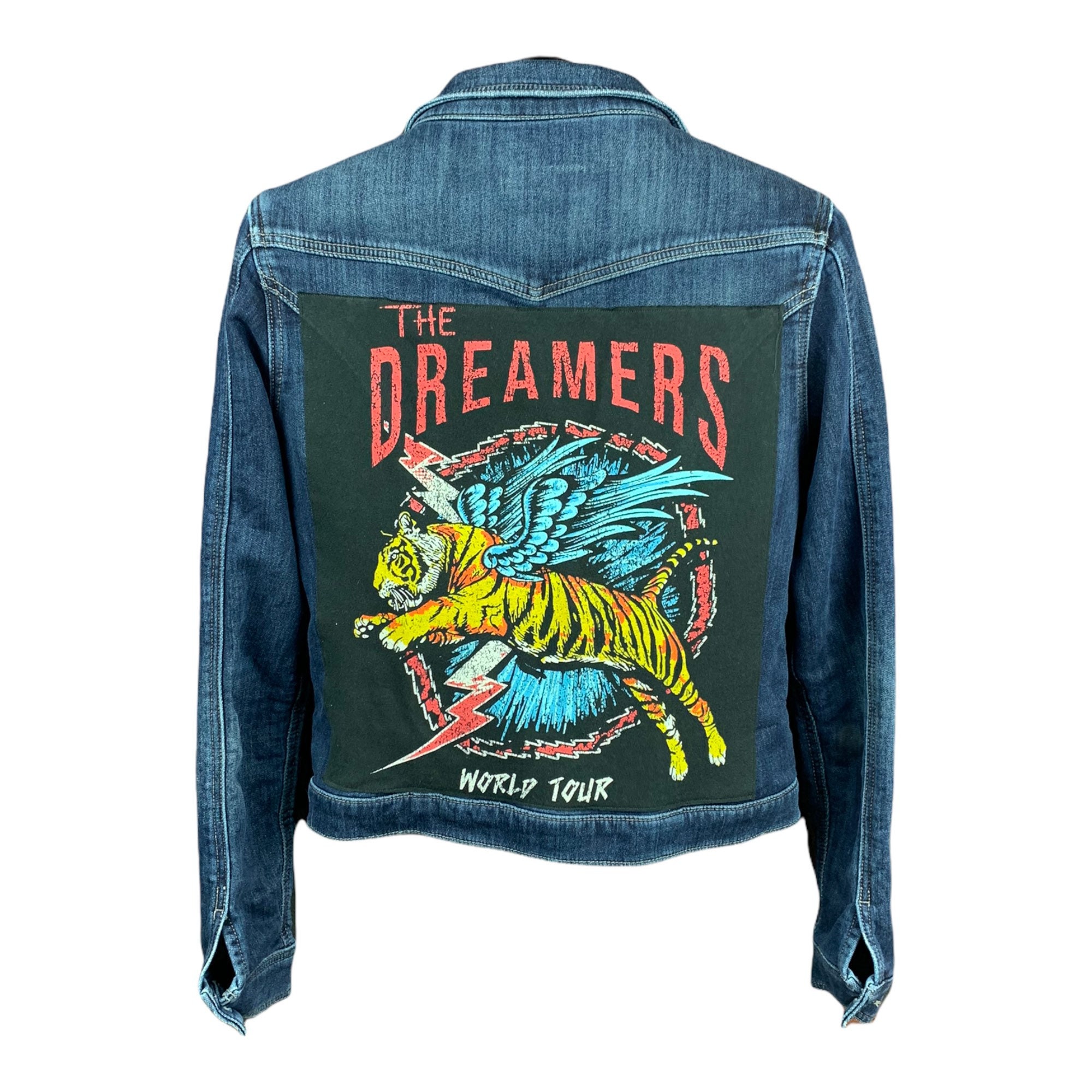 Upcycled Custom Rock Band Patch Denim 