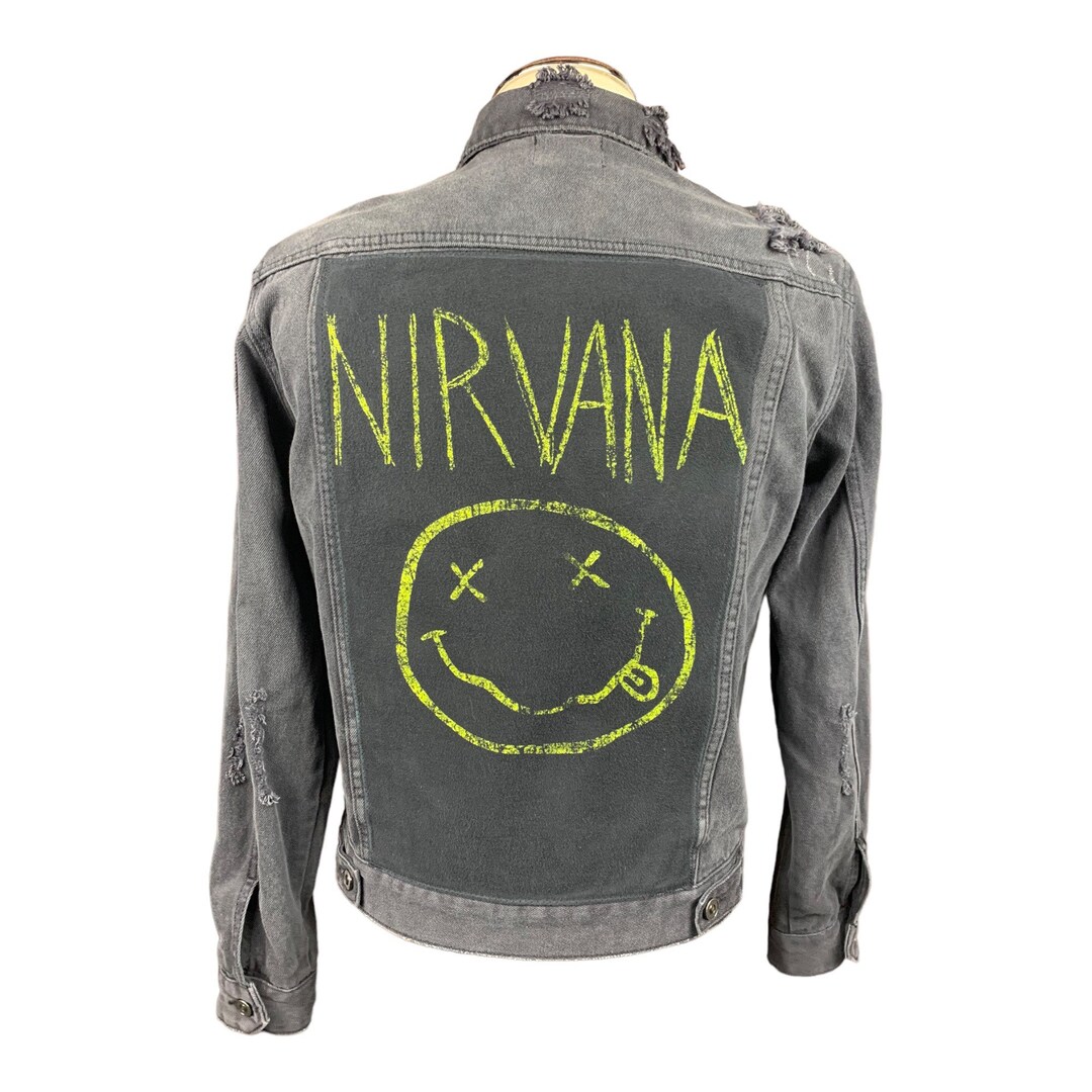 Custom Grunge Rock Jean Jacket Upcycled Sustainable Seattle Etsy