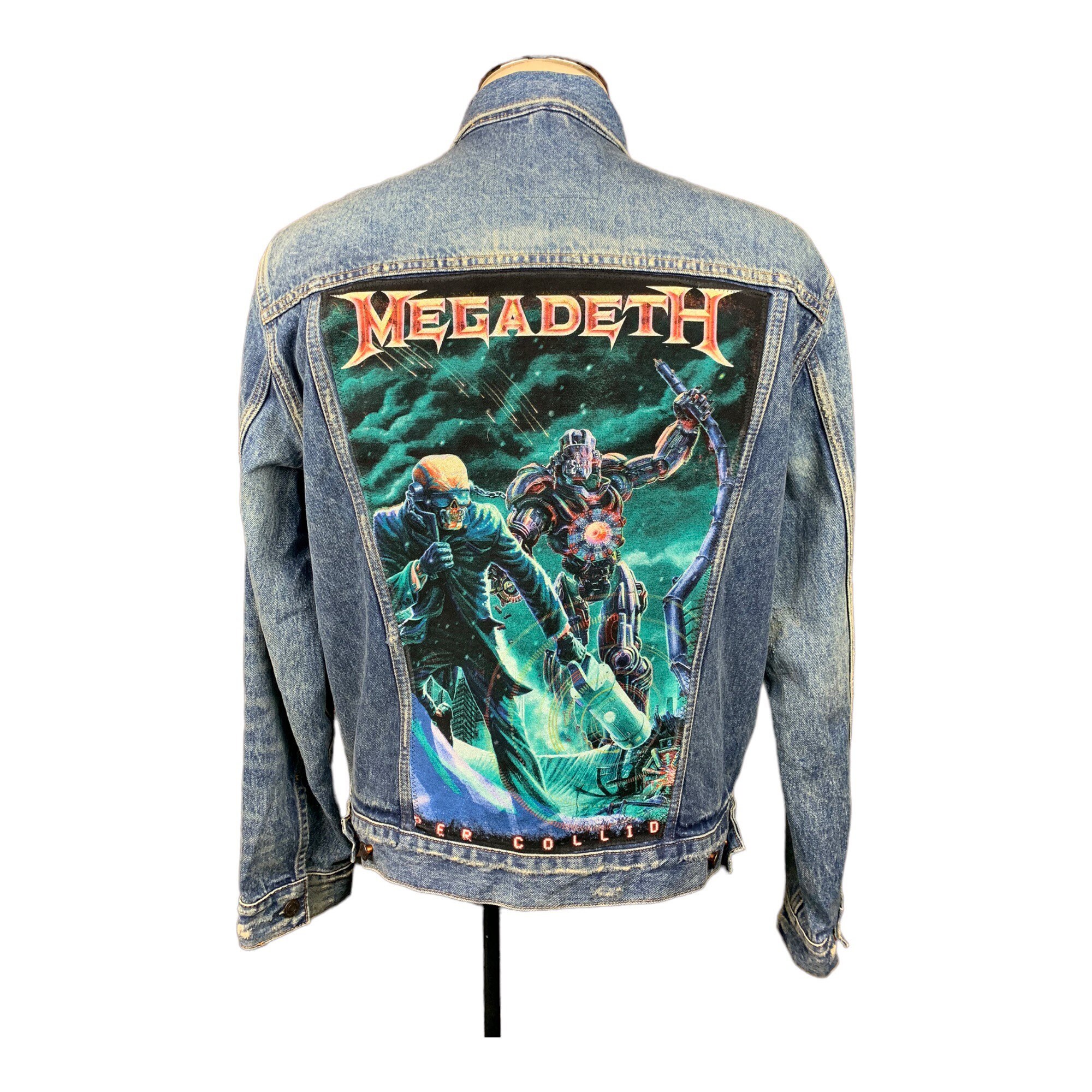 Metal Band Applique’ Eddie Motörhead Megadeth Iron Maiden Stranger Things Inspired Denim Battle Vest Kleding Gender-neutrale kleding volwassenen Gilets 