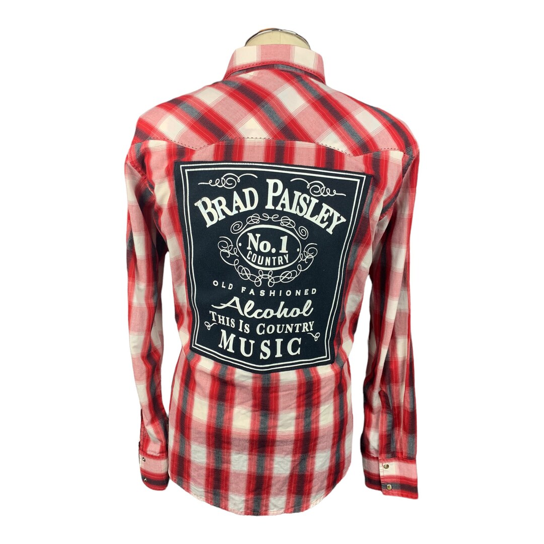 Brad Paisley Custom Reworked Back Patch Western Shirt - Etsy