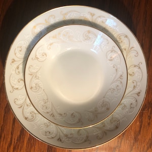 Noritake Duetto China Soup Bowls and Fruit/Dessert Bowls for Sale Individually