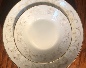 Noritake Duetto China Soup Bowls and Fruit/Dessert Bowls for Sale Individually