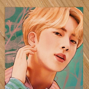 BTS Fanart - Just Jin 5x7&quot; Mini Art Print