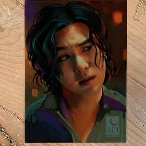 BTS Fanart - Agust D 5x7&quot; Mini Impression artistique
