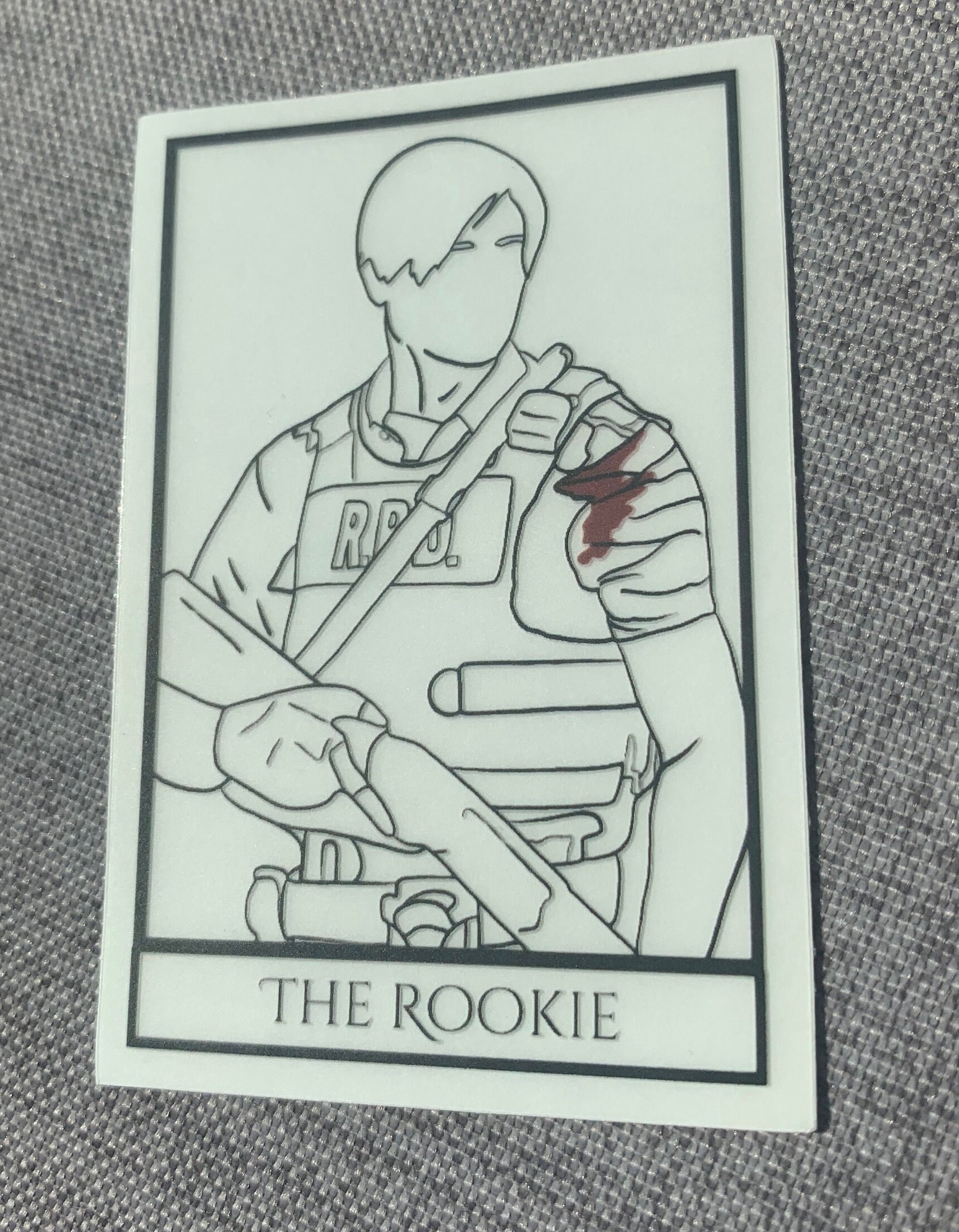 Leon Re Rookie Leon ‘the Rookie’ Transparent Sticker - Etsy
