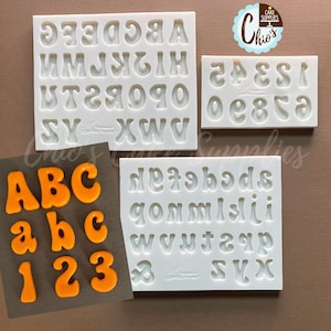 Huge Letter Resin Molds, A-Z 26 Large Letter Silicone Mold Plaster