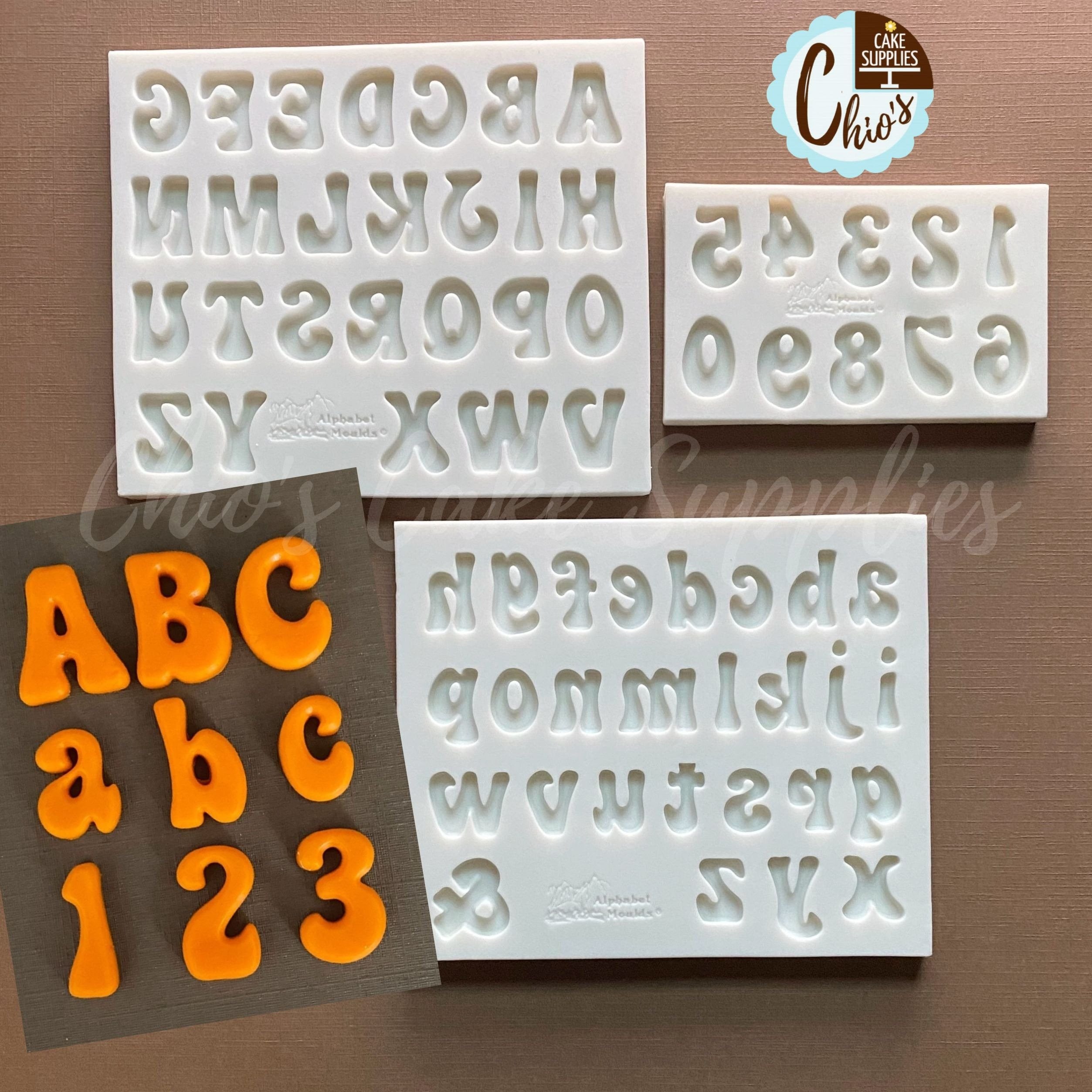 Silicone Alphabet Trays Mold by Traytastic! - Large 1.5 Tall Letters