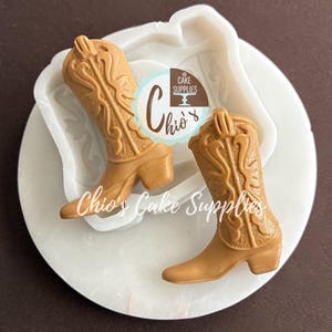 Cowboy Boots Silicone Mold, 2 cavities