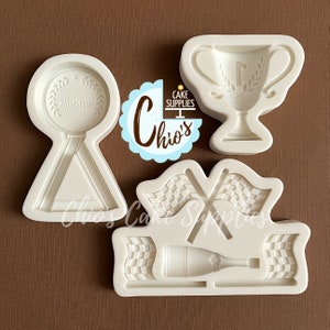 Racecar Themed / Formula 1 Silicone Molds