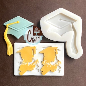 Graduated, Graduation Cap / Graduation Themed Silicone Molds