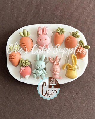 Stampi In Silicone Per Pasqua A Forma Di Coniglietto, Casa E Angelo - Set 7 Pezzi Per Torte, Biscotti E Decorazioni Fai Da Te