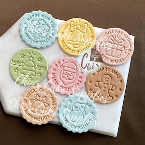 Christmas Cookie Cutter Stamp Set: Holiday Baking, 16 Pieces