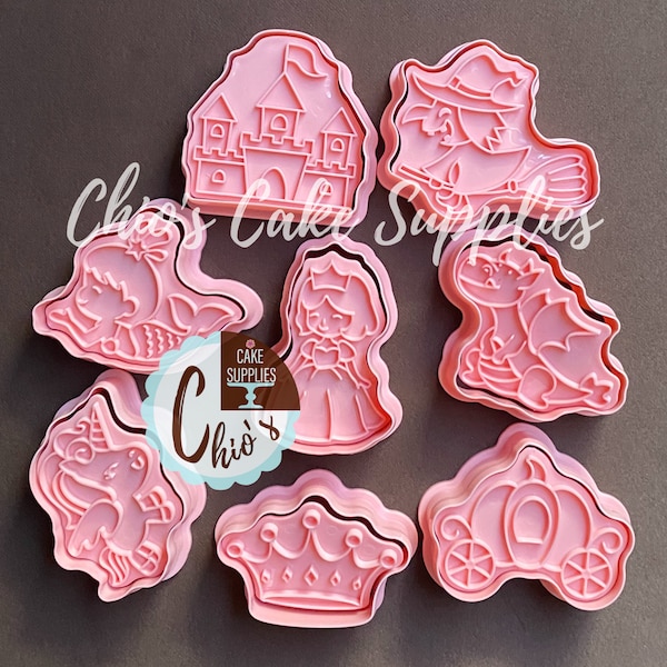 Princess Cookie Cutter Set Etsy
