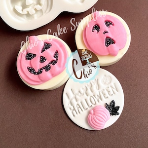 Jack-O-Lantern /Halloween Silicone Mold, 2 cavities