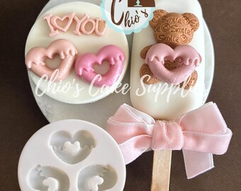 Mini Heart-shaped donuts Silicone Mold