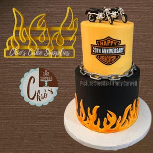 Fire flame shape fondant cutter (Cake decorating supply)