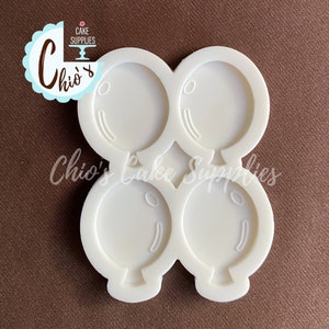Balloons Silicone Mold, 4 cavities