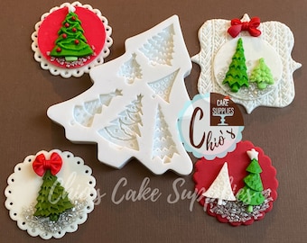 Christmas Tree Silicone Mold: 6 Designs, Small Treats