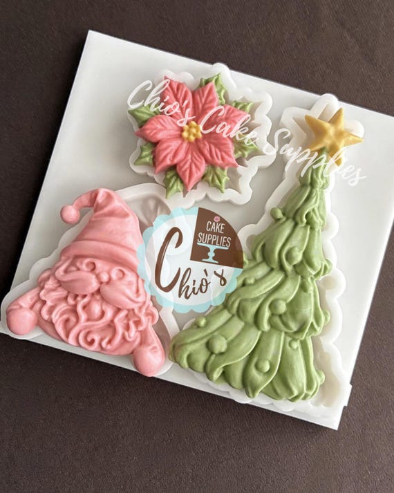 Fyfjur Stampo In Silicone Per Decorazioni Natalizie: Crea 9 Ciondoli Con Kit Portachiavi Incluso - 4