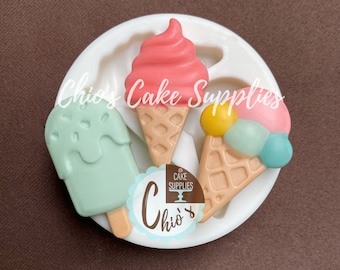 Molde de silicona para helado 3D, 3 diseños diferentes