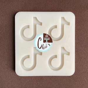 Musical Note silicone Mold, 4 cavities