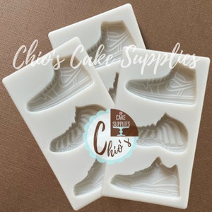 Sport Shoes Silicone Mold – 3 Designs – White, Easy-Care, All Occasions