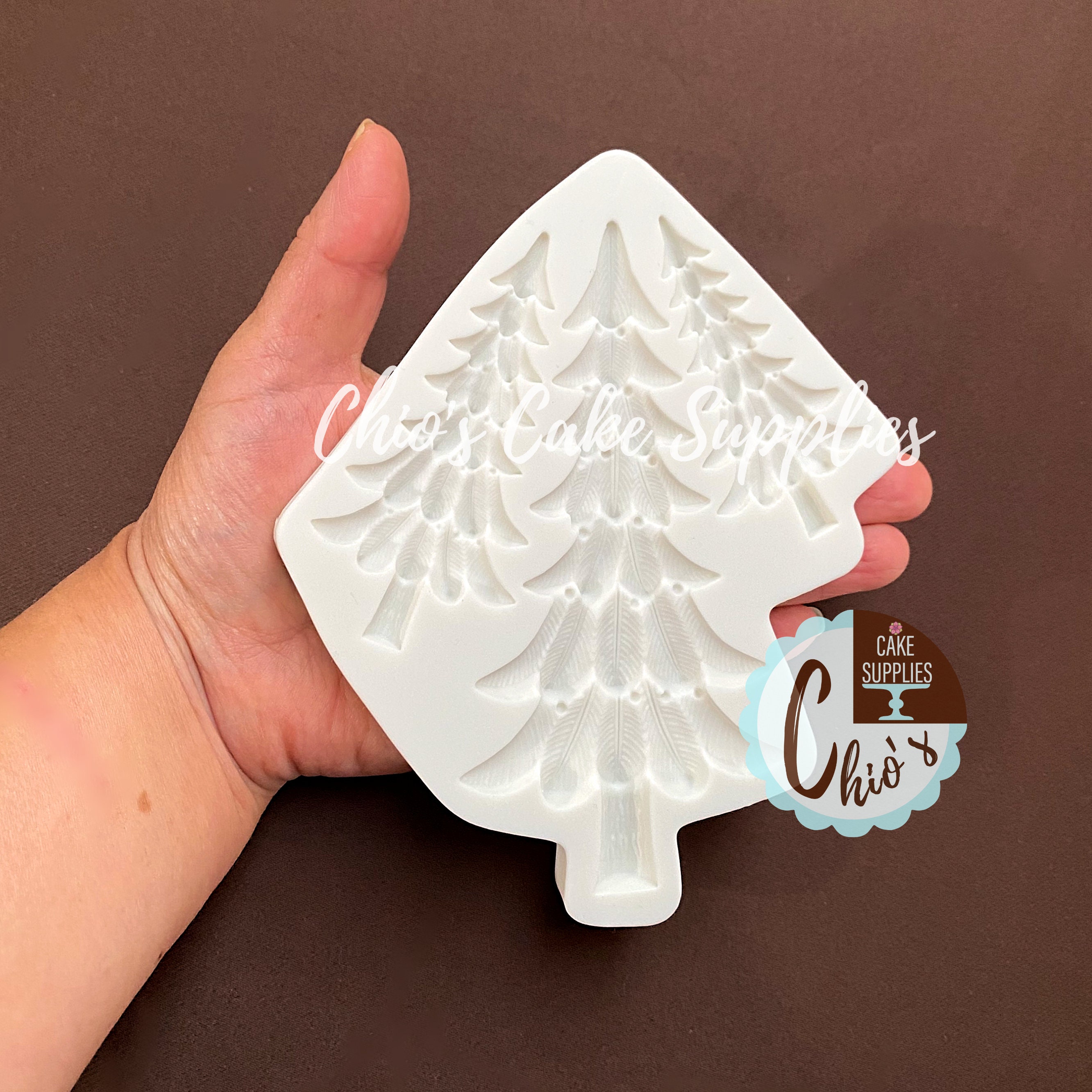 STAMPO IN SILICONE Per Cioccolato Torta Stampo Da Forno Forma Albero Di Natale EUR 11,99